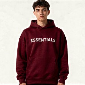 Maroon Essentials Hoodie